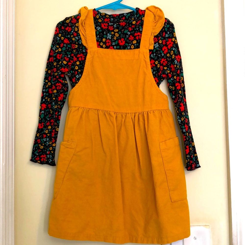 Toddler Girls Yellow Floral Dress Set